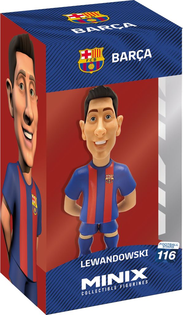 A product box for a collectible figurine of a football player.