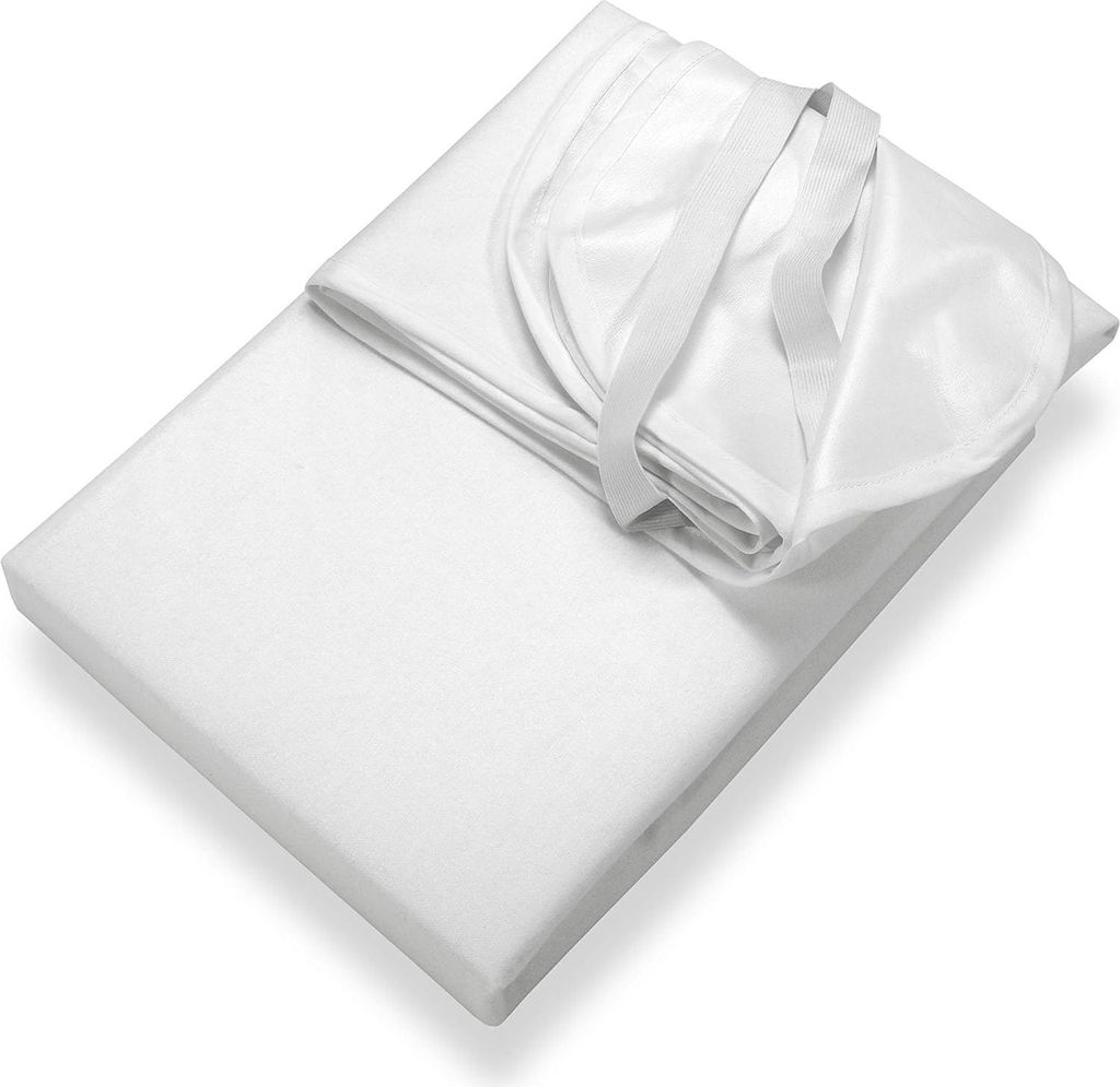 SETEX Wasserdichter Molton Matratzenschutz, 90 x 200 cm, Matratzenschoner aus 100 % Baumwolle, Generation, Weiß