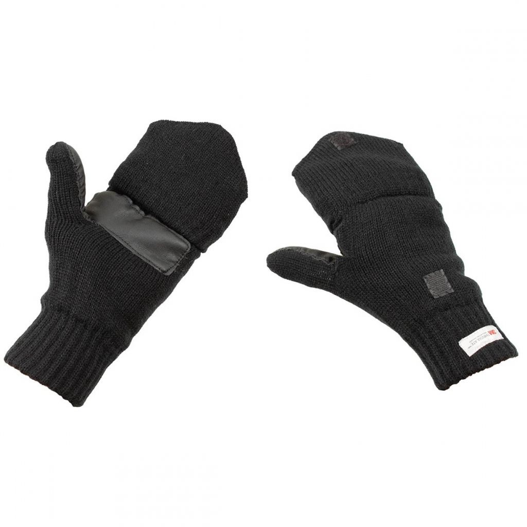 MFH Strick-Faust-Fingerhandschuhe, 3M Thinsulate , schwarz