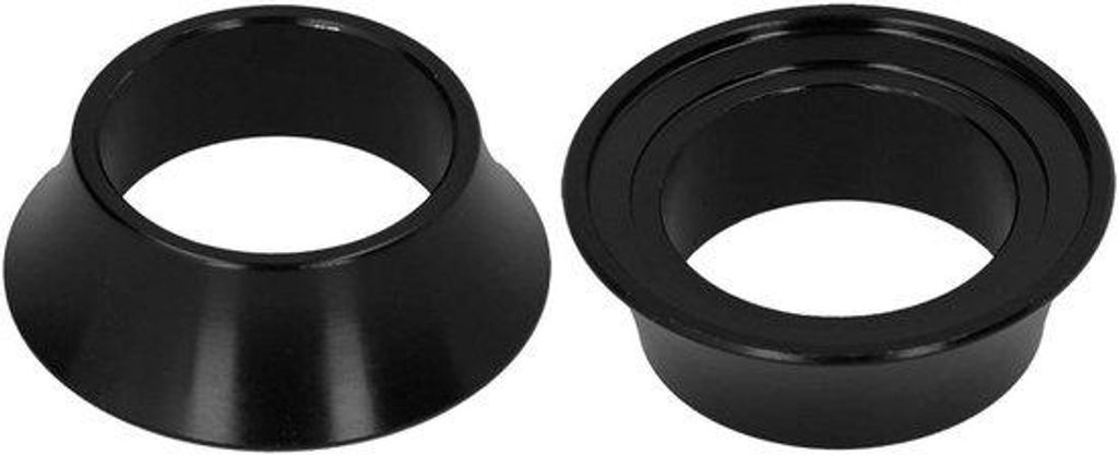 Alu-Konusscheibe für Rennrad, schwarz, Tapered