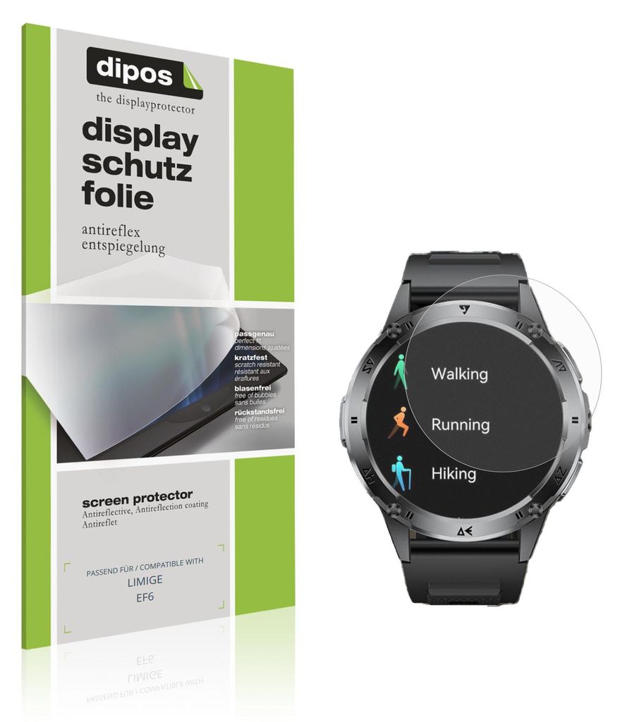 6x Schutzfolie für LIMIGE EF6 matt Displayschutzfolie Folie Display Schutz dipos