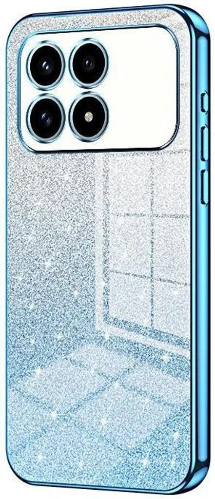 Glitzer Hülle für Xiaomi Poco F8 Pro - Phonesta Crystal Sparkle Silikon Back Cover - Blau