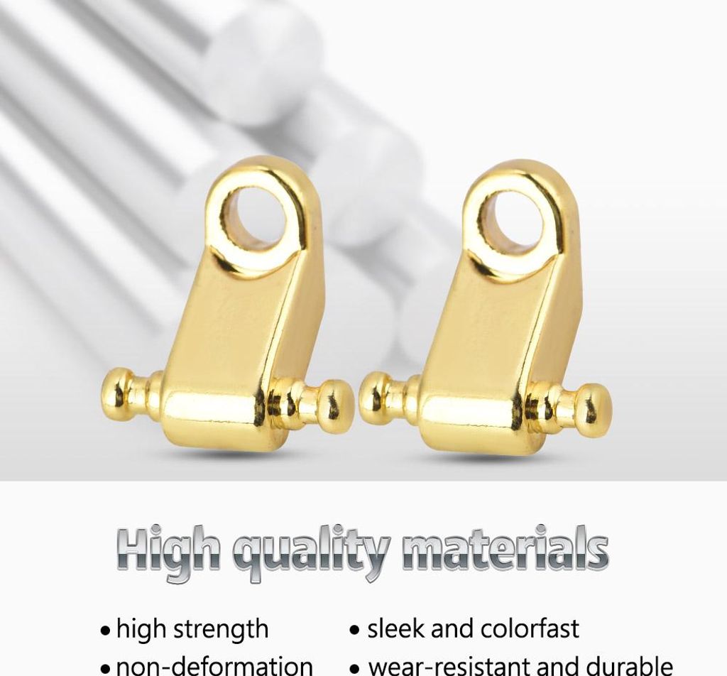 CHICIRIS 2-Teiles E-Gitarren-Saitenhalter-Set, Roller-Saitenbaumhalter MIT Sch?nzubeh?r fr E-Gitarren-Bass-Zubeh?r (Silber (GOLD)