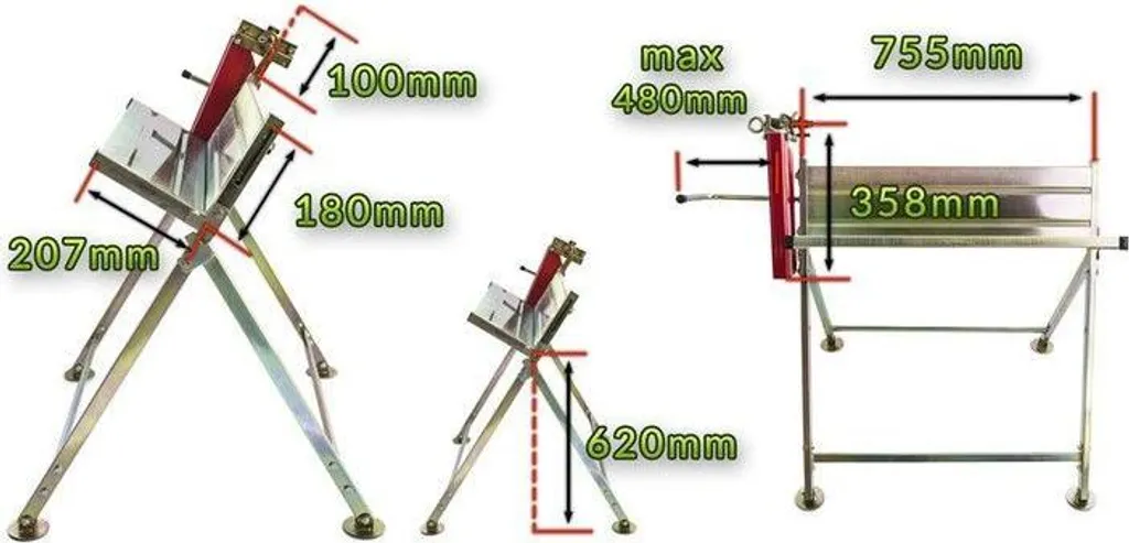 Chevalet de sciage porte-tronçonneuse MAGG pour bûches de 30 cm - 4