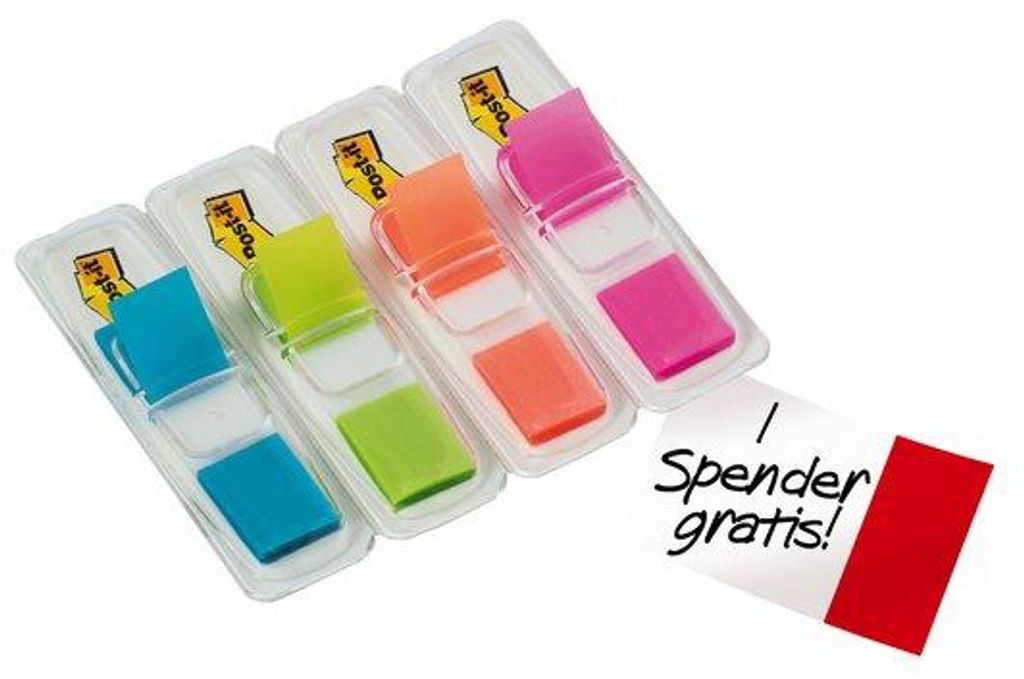 3M Post-it Index-Streifen 683-4ABP, 4 Farben, 140 Blatt mit Produktbild 