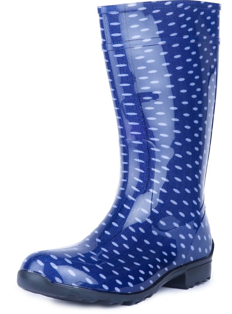 Ladeheid Damen Gummistiefel LA-967 (Dunkelblau/Punkte, 38 EU)
