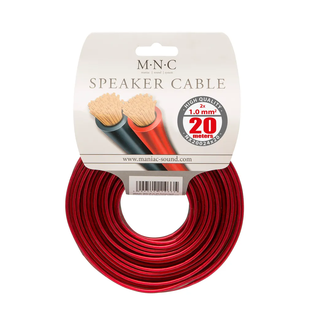 Cavo per Diffusori 20mt Rame OFC 2.5mmq - Massima Conducibilità - 2
