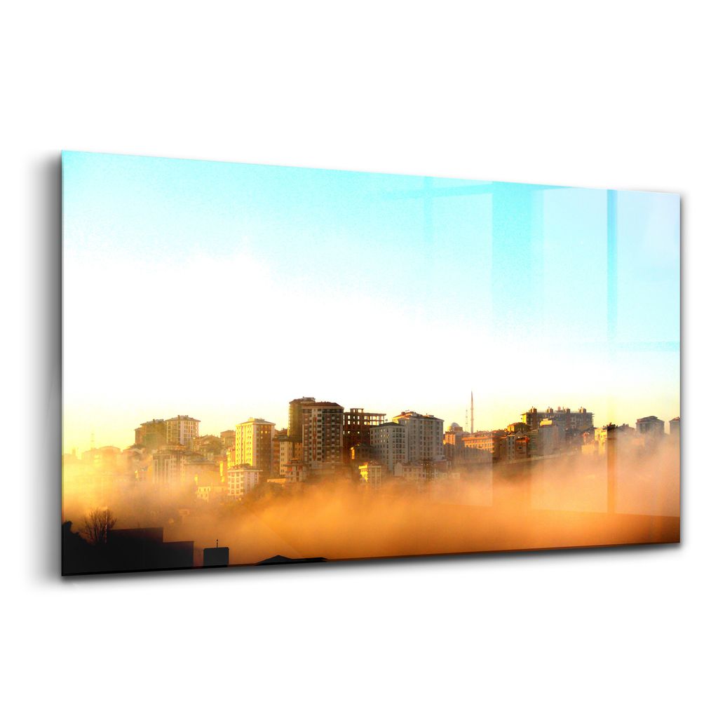 Glasmalerei - dekorative Malerei - moderne Malerei - 140x70 - Ankara Türkiye Sun