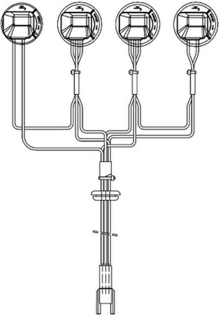 HELLA Scheinwerfer-Kabelbaum 8KA 155 372-001 für SCANIA 4 - series