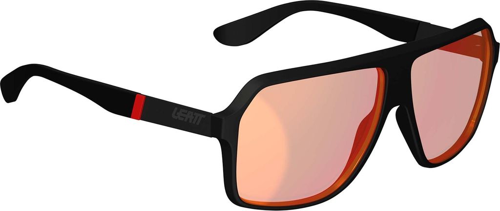 LEATT TheViz Andes Polarized Sonnenbrille Schwarz Rote Linsen 14%