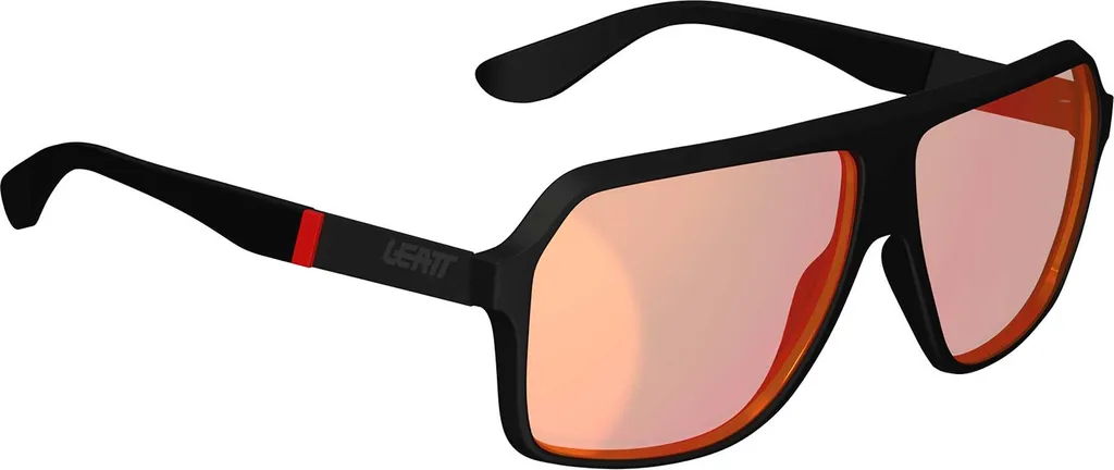 Leatt TheViz Andes Sunglasses Polarized Red Lens 14% - Nero Satinato