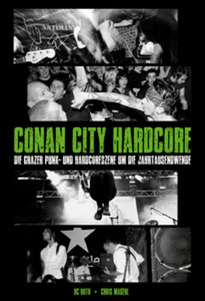 Sweat Conan City Hardcore à capuche noir en coton bio premium