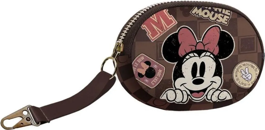 Porte-monnaie Minnie Disney pour École - Bourse Argent Compacte