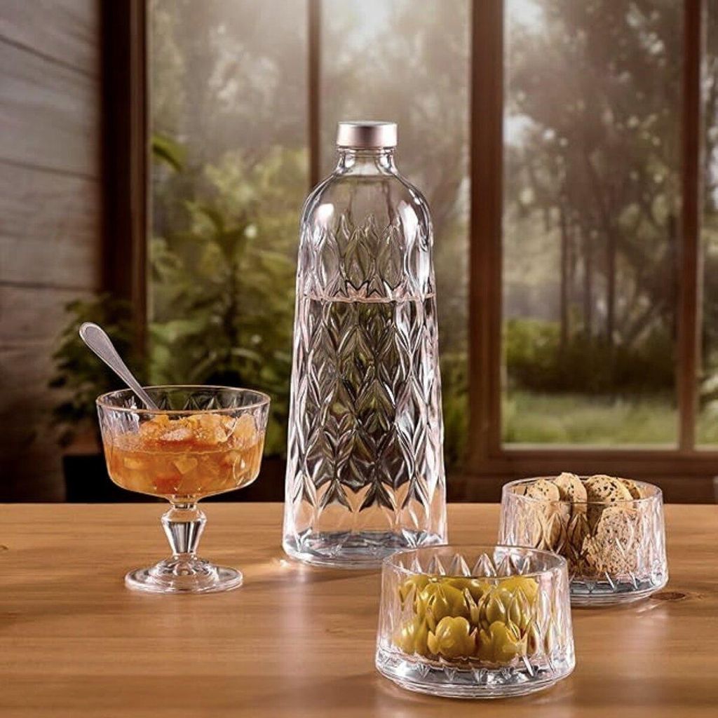 Pasabahce Botella de vidrio "Leafy" de 1,035 litros con Imagen del producto 
