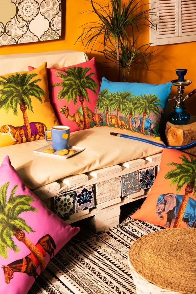 Coussin de Salon Carré Le Cirque Du Marrakech Excelsa Multicolore 45cm - 7