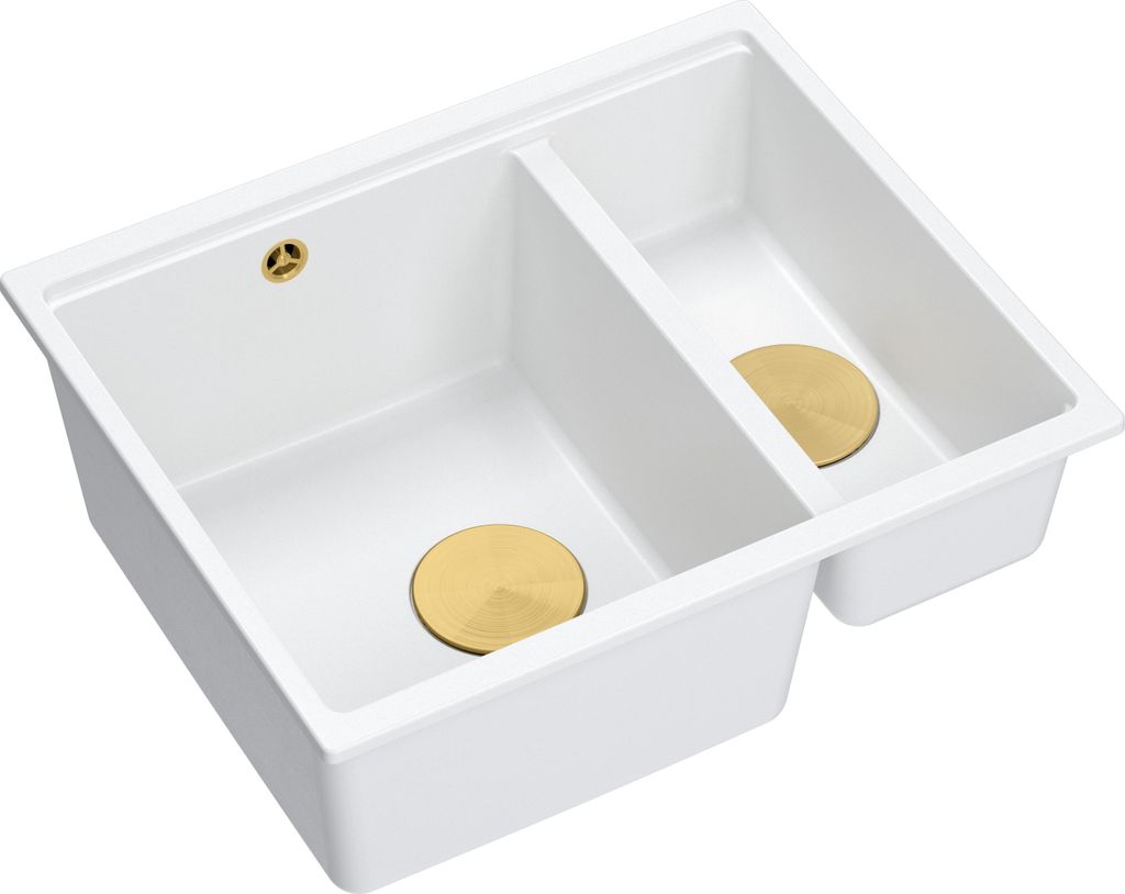 QUADRON Spülbecken 1,5-Becken Spüle | Größe: 55,5 x 46 x 22 Produktbild 