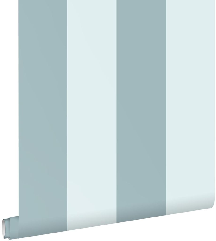 ESTAhome Tapete Streifen Hellblau und Blau 50 x 900 cm