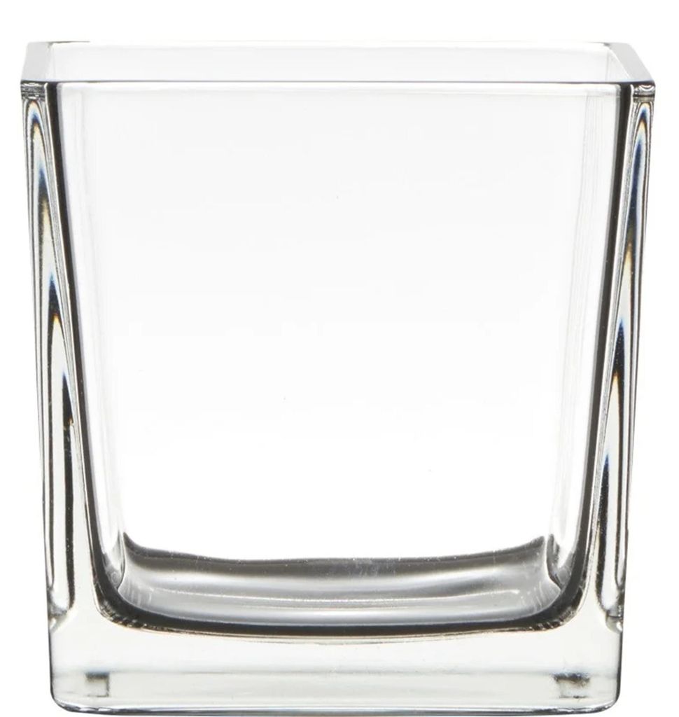 Glasvase Cubic klar Quadratisch 12 x12 x 12cm Produktbild 