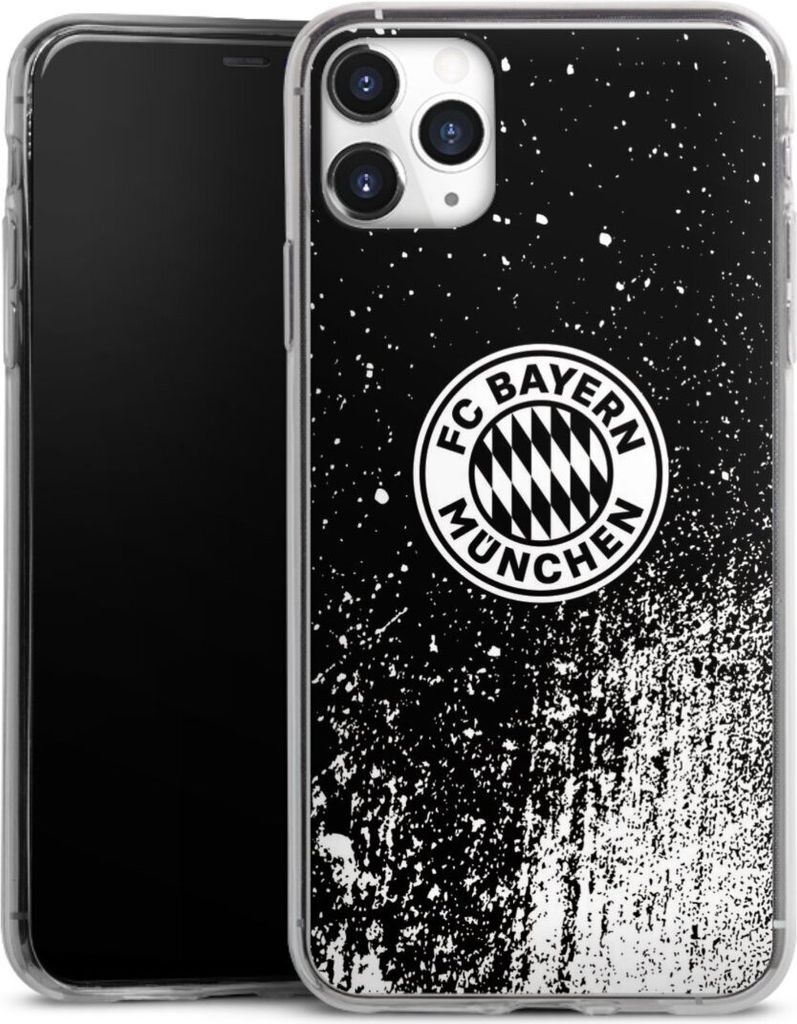 DeinDesign Slim Hülle für Apple iPhone 11 Pro Max Silikon Case Ultra Dünn Handyhülle FC Bayern München FCB Offizielles Lizenzprodukt