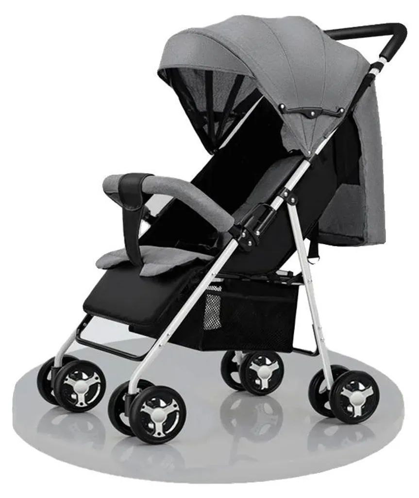Porte-bébé compact B013-LIGHTGREY - Conception légère et sécurisée