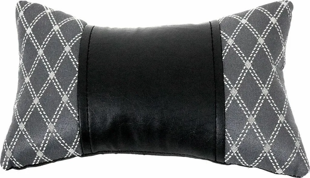 Cuscino Viaggio Auto 8x30cm Nero Grigio - Relax per tutta la Famiglia