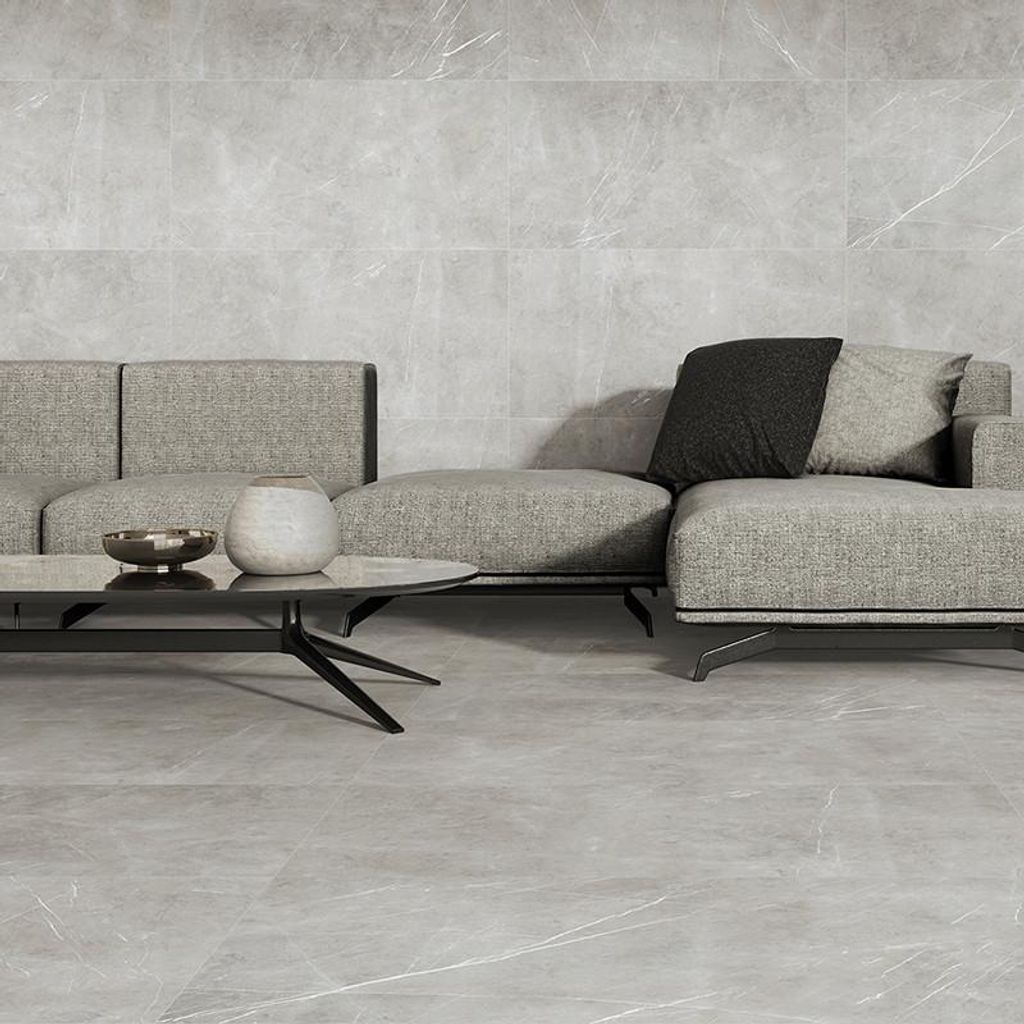 Fliese in Marmoroptik | 60x120 cm | 1.44 m²/s