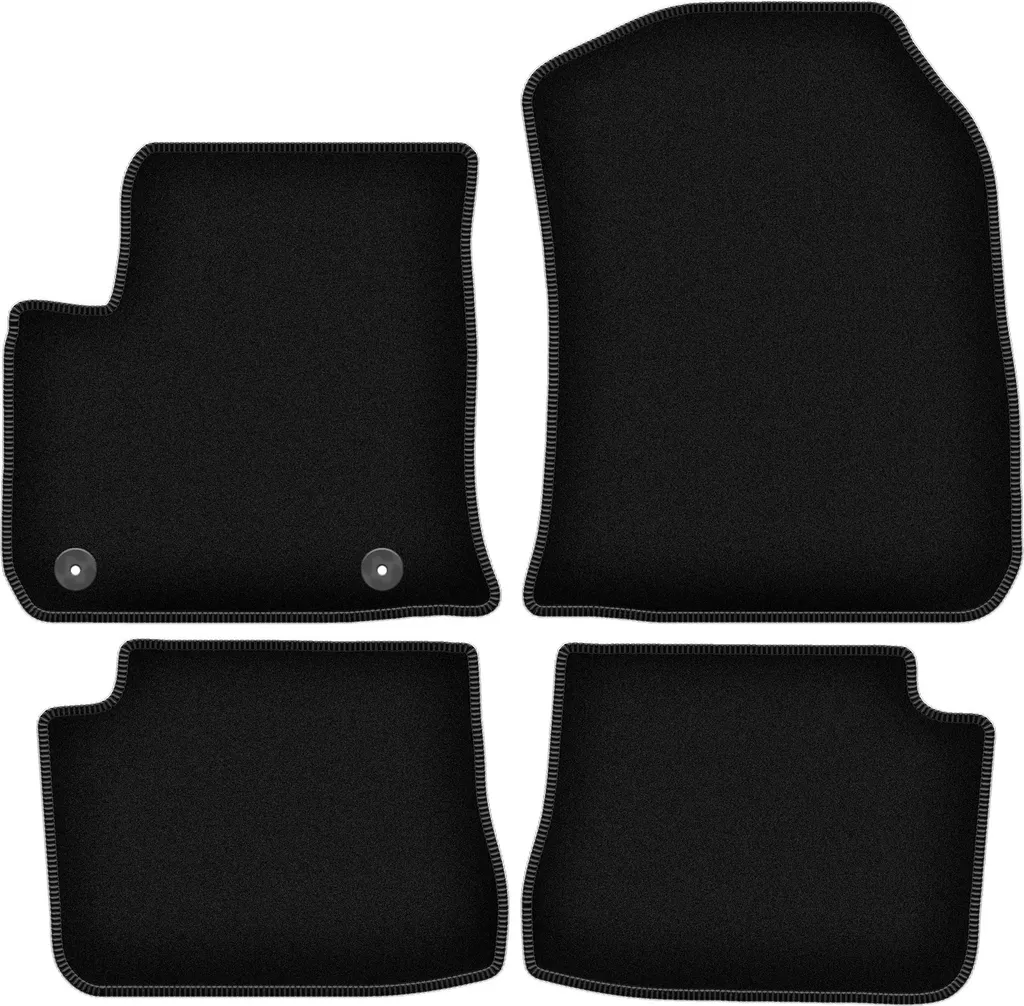 Kit 4 Tappetini Velluto DS3 Crossback E-Tense (2018-) Neri