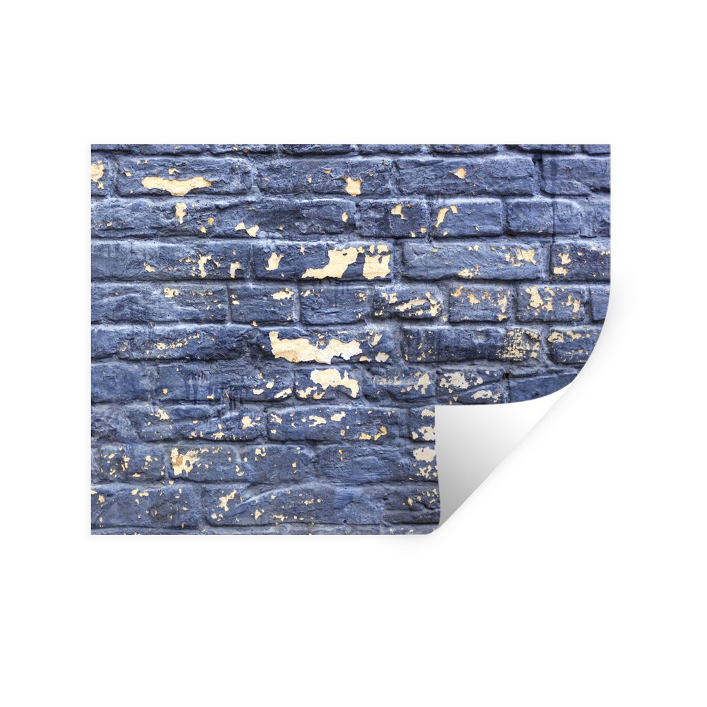 MuchoWow Wandtattoo Wandsticker Wandaufkleber Ziegel - Farbe - Wand 40x30 cm Selbstklebend und Repositionierbar - Faltenfrei