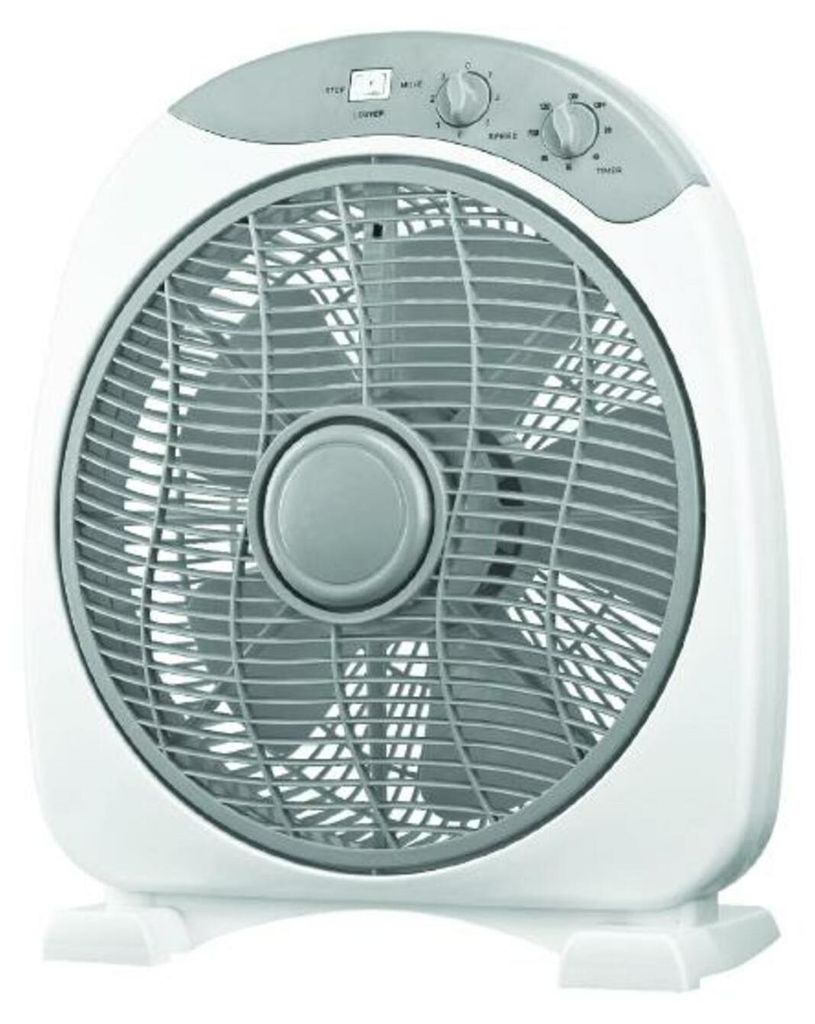 Ventilatore da terra ACA con luce, bianco-grigio, 30 cm, 40 Immagine del prodotto 