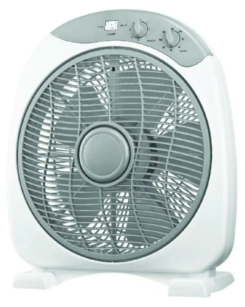 Ventilateur de salon sur pied 30 cm ACA bicolore avec lampe intégrée 40W