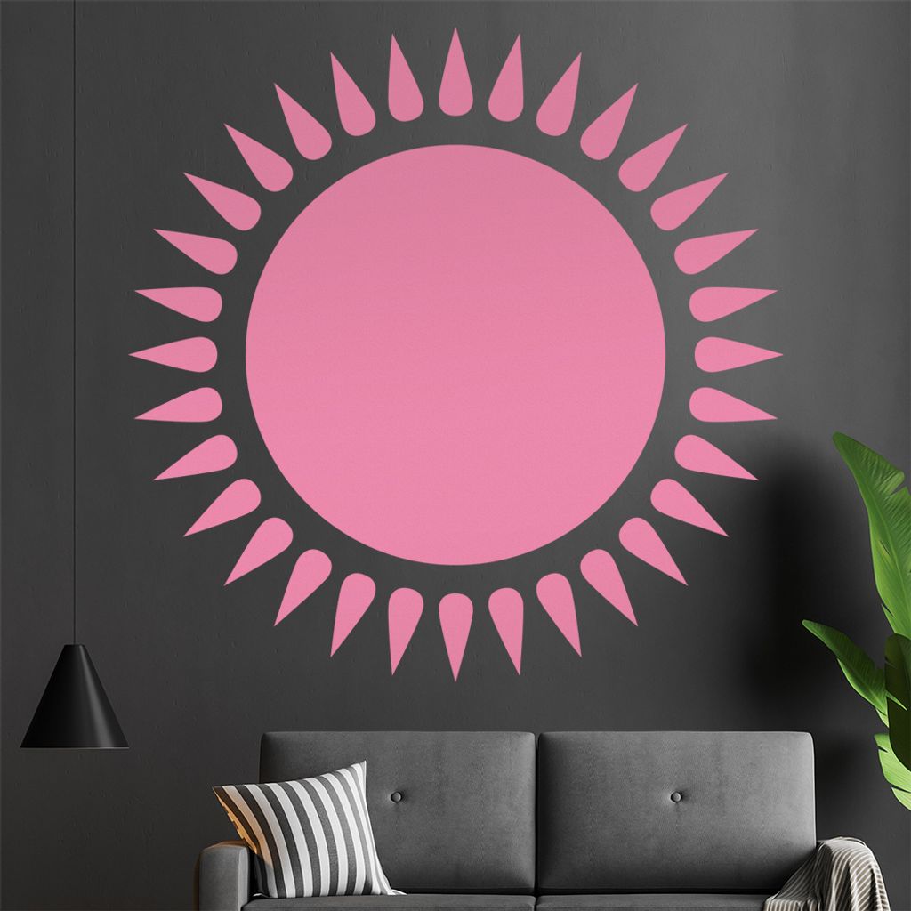 Sonnen Ornament Wandtattoo in 6 Größen - Wandaufkleber Wall Sticker - Dekoration, Küche, Wohnzimmer, Schlafzimmer, Badezimmer