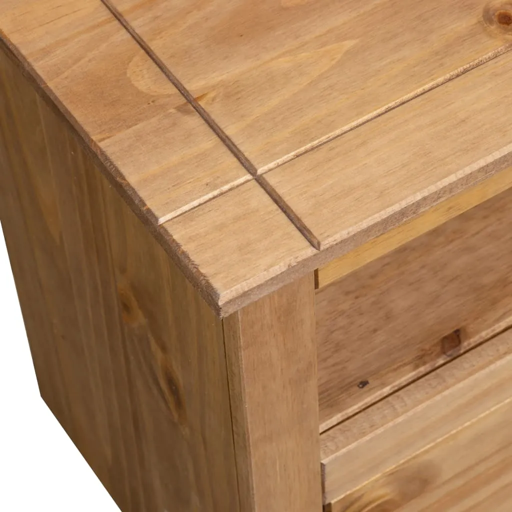 Support TV d'angle 93 cm en bois véritable Panama robuste et durable - 9