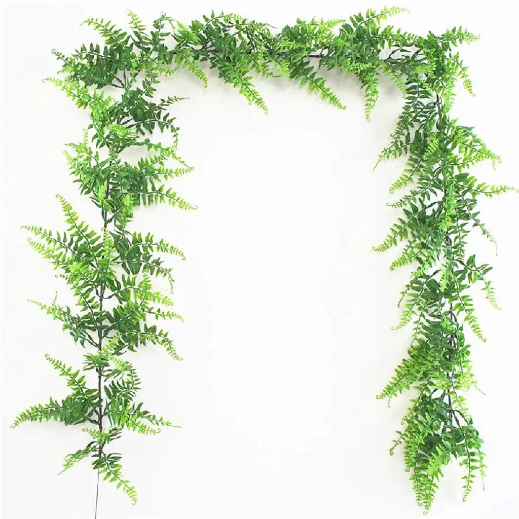 Guirlande de fougères artificielles 1,9m plante grimpante suspendue