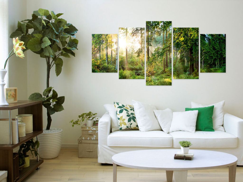 Tableau acoustique Paysage forestier 200 x 100 cm Tableaux Image du produit 