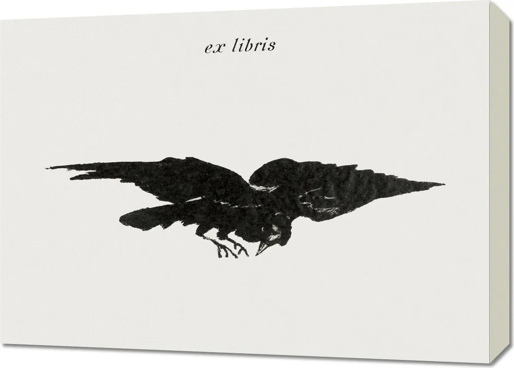 Tableau Manet Flying Raven 70x50 cm : Habillez vos Murs avec Prestige