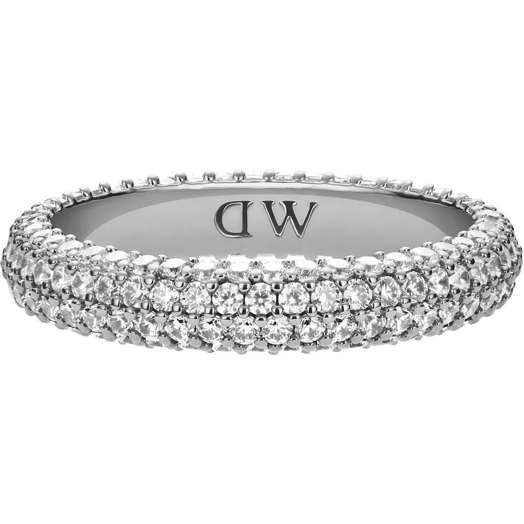 Bague Pavé Daniel Wellington Argent 14 Sertie de Cristaux Scintillants