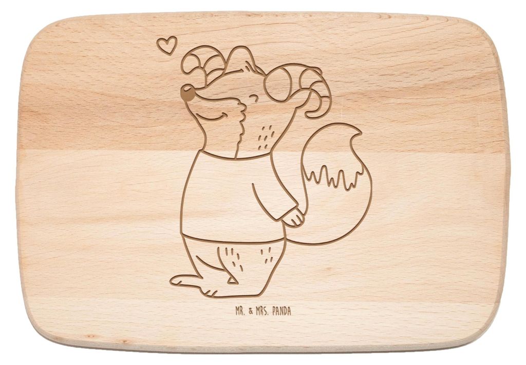 Mr. & Mrs. Panda Frühstücksbrett Widder Astologie - Transparent - Geschenk, Schneidebrett, Geburtstagsgeschenk, Sternzeichen, schneidbrett, Früh...