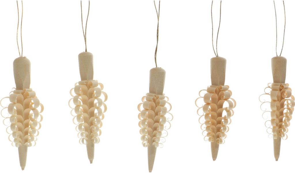 Baumbehang Spanzapfen 5er Set BxHxT 3x8x3cm NEU