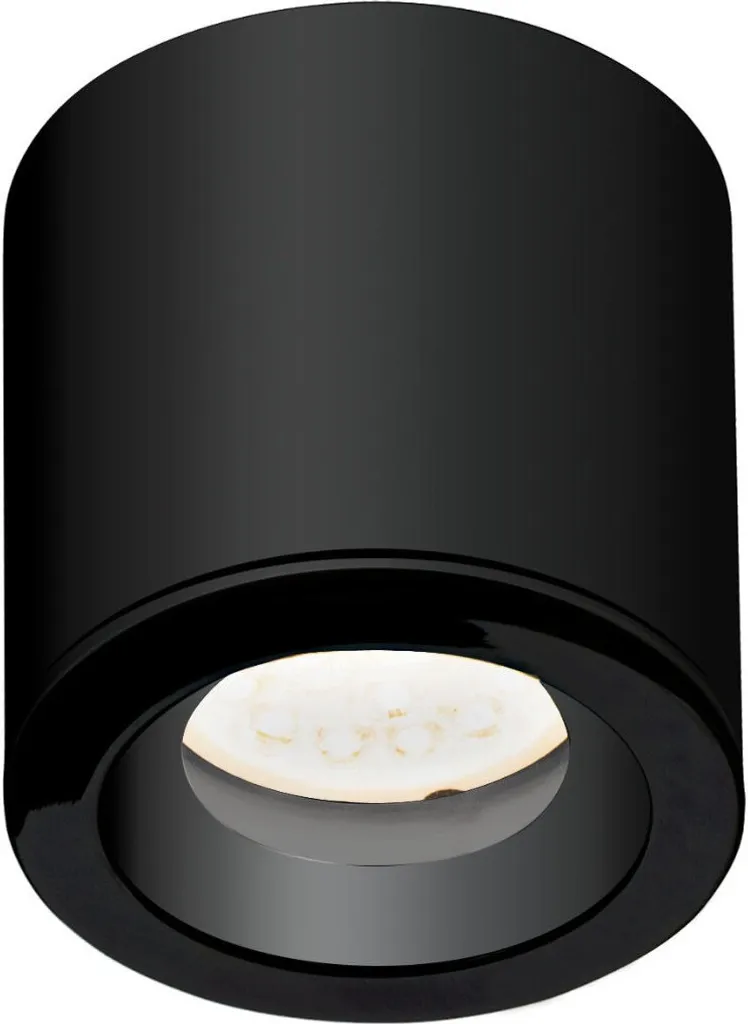 Spot Noir en Métal IP65 Design Cube 8cm Maxlight Luminaire Durable