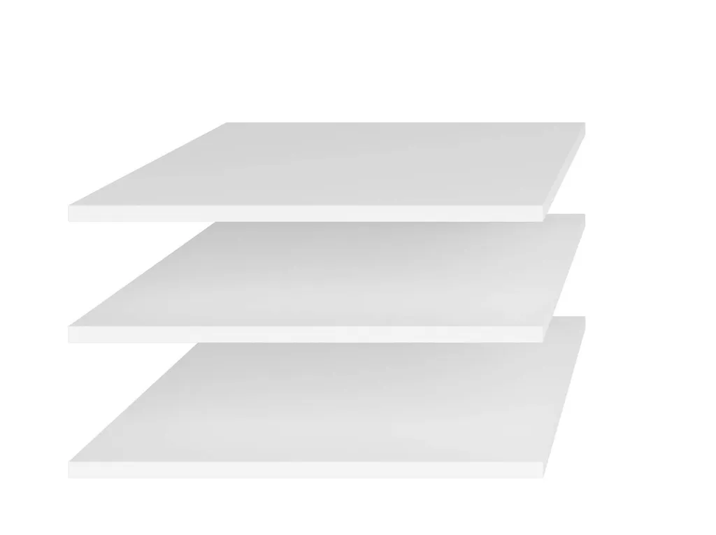 Set 3 Ripiani Armadio OLIKA Bianco 77x56cm | Più Spazio e Ordine