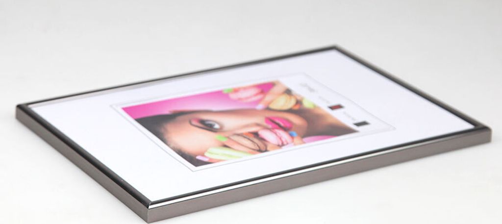 2er 3er 5er Pack Photo Style Set Bilderrahmen Wanddeko Collage Poster Kunststoff Rahmen - Farbe: 3er Pack Stahl | Format: 30x30