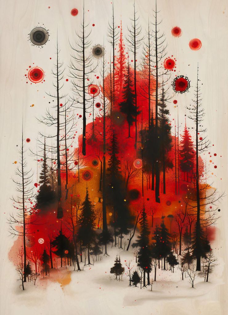 Plakat 13x18cm Licht in der Dunkelheit