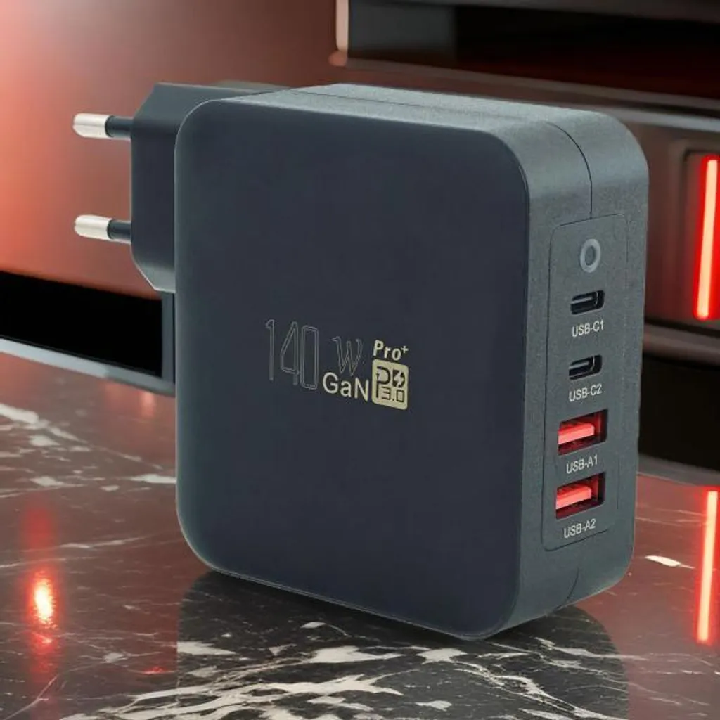 Station de charge rapide GaN 140W keepdrum pour ordinateur et smartphone - 4