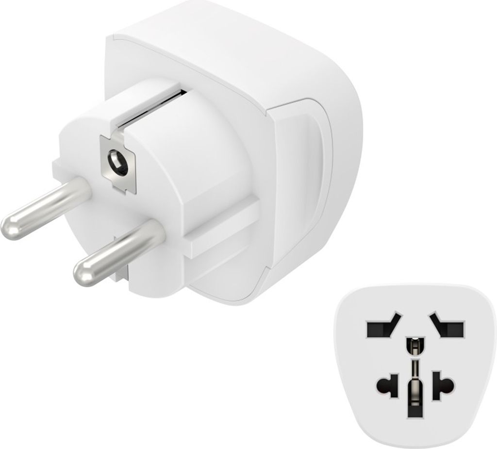 Hama Reiseadapter Typ E und F, 3-polig, für Europa Produktbild 
