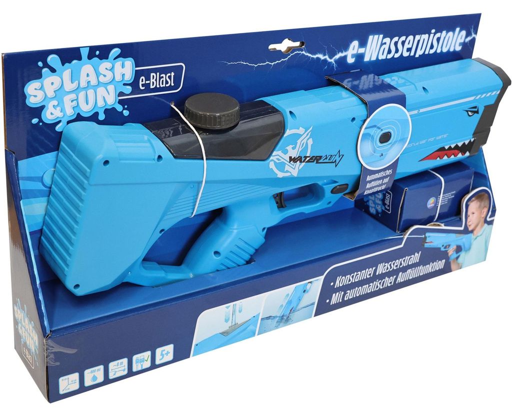 Pistolet na wodę Splash & Fun Shark 42cm elektryczny Zdjęcie produktu 