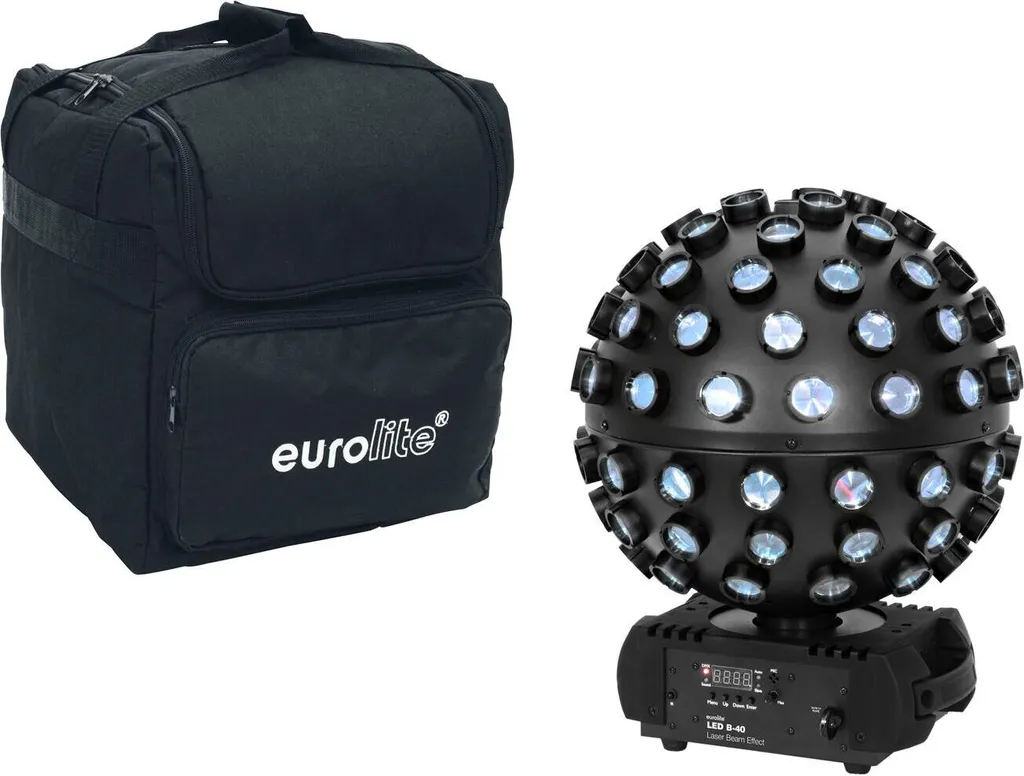 Eurolite Set LED B-40 Laser Strahleneffekt avec Soft-Bag 20000913 Noir