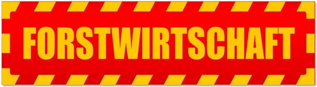 Kiwistar - Autoaufkleber - Rot - 45 x 12 cm - Forstwirtschaft gestreift - Hinweis Aufkleber Sticker für Auto, Kfz, Fahrrad, PKW, LKW