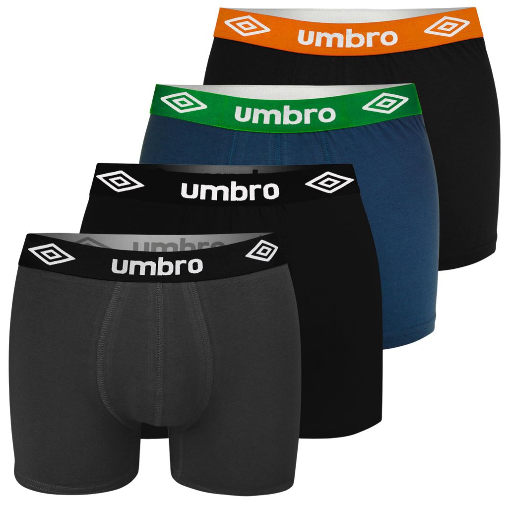 UMBRO 4er Pack - Herren Boxershorts aus Baumwolle, Unterhosen für Männer, XL