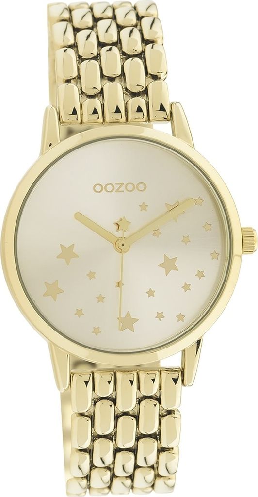 Oozoo Edelstahl Damen Uhr Analog Quarzuhr Armband gold Timepieces D2UOC11028