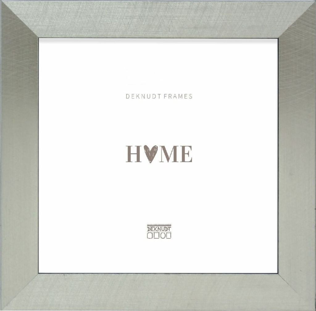 Deknudt Rahmen S47BE2 silber/schwarzer Rand 30x30 cm